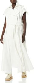 com maison blanche All Gender Sleeveless Trench-Coat White 4 Clothing Shoes amp Jewelry at Amazon